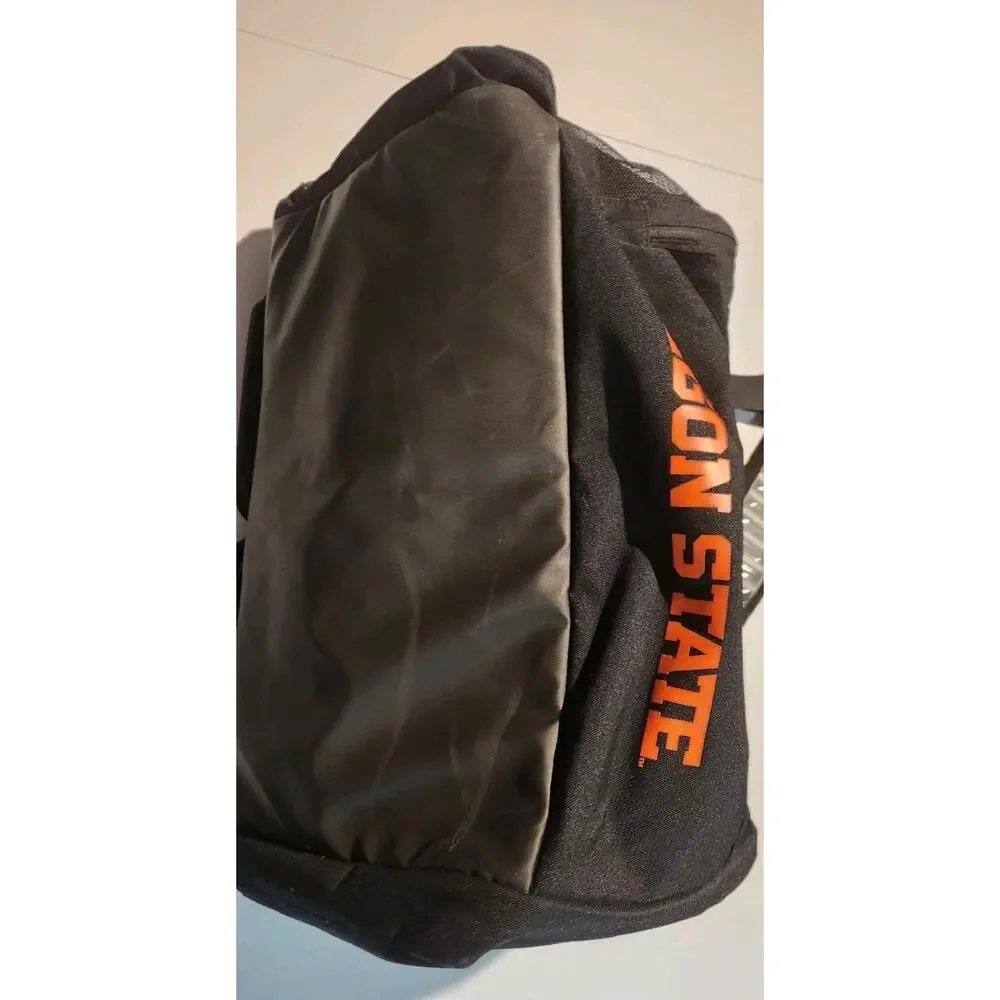 Nike Black And Orange Oregon State Duffel Bag With Beaver Great Condition